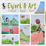 Kieselbild Tennis Collage